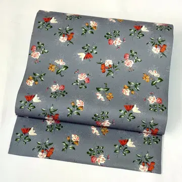 [ 나고야 오비 ] 세탁 가능 꽃무늬 남색 꽃무늬 모던 귀여운