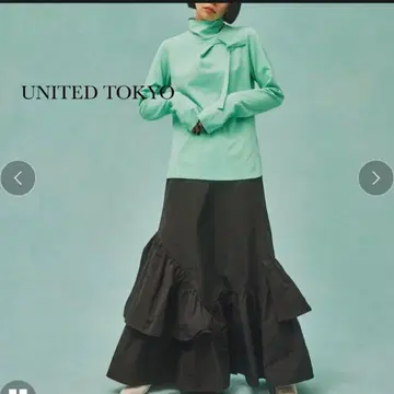 UNITED TOKYO 스트로보 컬러 티셔츠 민트 그린