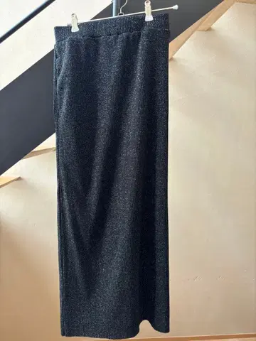 GLOBAL WORK 셀프 CUT 리브 라인 스커트