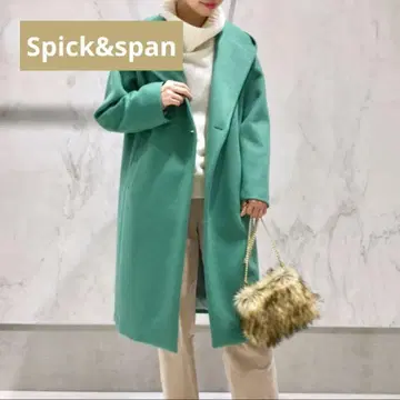 Spick&span 민트 그린 롱 코트