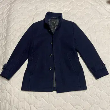 미사용 Men's Big 네이비 피코트 체스터 코트