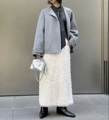 M7days [ 콜라보 ] 경량 울 리버 노카라 코트