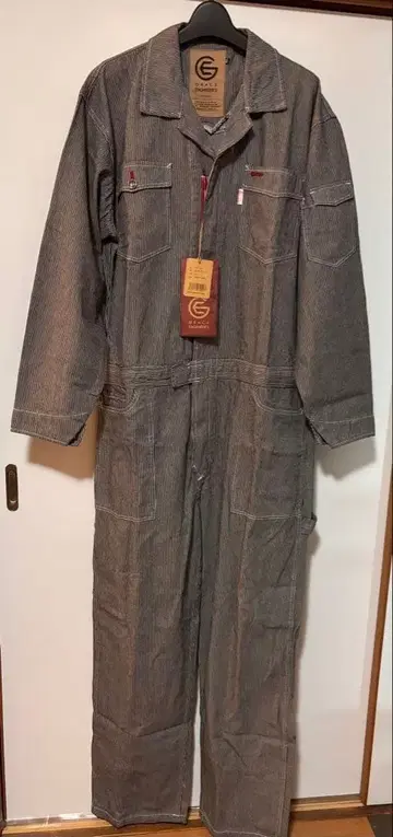 새상품 미사용 GRACE ENGINEER'S 데님 오버롤 그레이