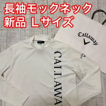 새상품 캘러웨이 긴팔 모크넥 항균 사이드 로고 화이트 L 사이즈
