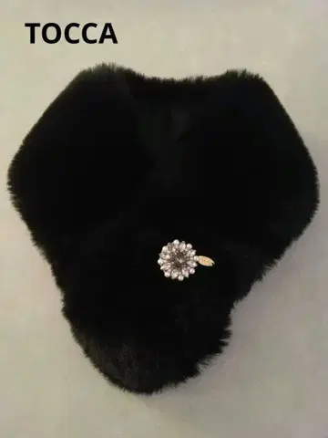 [ 새상품급 ] TOCCA 퍼 티펫 블랙