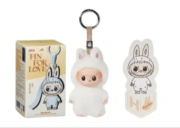 정품 라부부 LABUBU PIN FOR LOVE 봉제 인형 펜던트 H