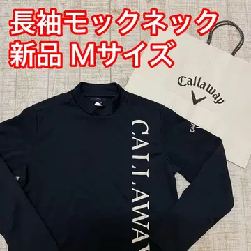 새상품 캘러웨이 긴팔 모크넥 항균 사이드 로고 네이비 M 사이즈