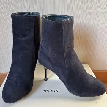 스웨이드 앵클부츠 하이힐