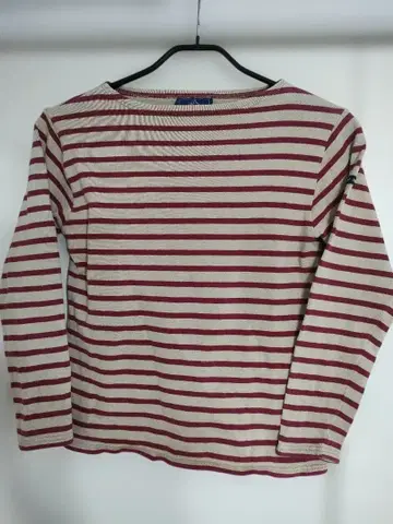 새상품급 SAINTJAMES 세인트 제임스 생성색 보르도 보더 티셔츠 S