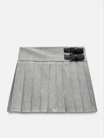 버클 플리츠 스커트 ZARA