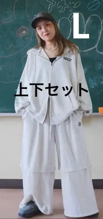 Makestuff25 티라 씨 모듬 BIG 후드티 2WAY 스웨트 팬츠