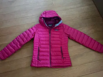 patagonia 후드 부착 다운 자켓 S 사이즈 핑크