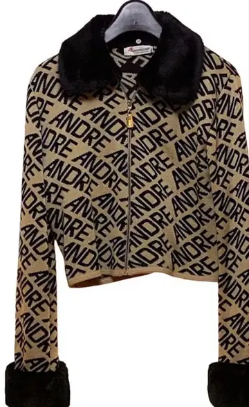 ANDRE 크롭 자켓 베이지/블랙