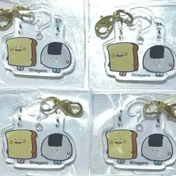 나가노 마켓 복권 가챠 아크릴 참 식빵 오니기리