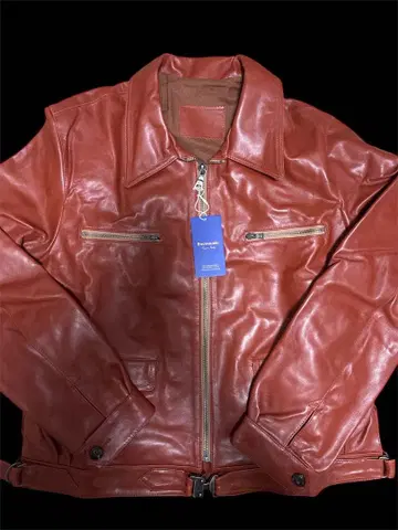 Emmauela 가죽 자켓 소가죽 52 새상품 [ 이탈리아제 ]