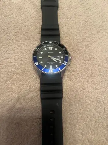 CASIO 쿼츠 손목시계 블랙/블루