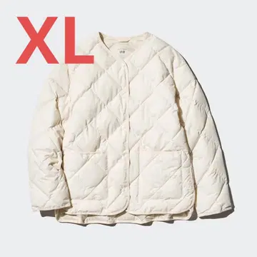 UNIQLO 퍼프테크 릴랙스 자켓 XL 내추럴