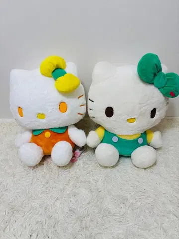 헬로키티 크림 소다 인형 GJ 시트러스 인형 GJ 봉제 인형