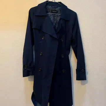 QUEENS COURT 네이비 트렌치코트 사이즈 2