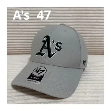 47 애슬레틱스 A's 야구 모자 그레이