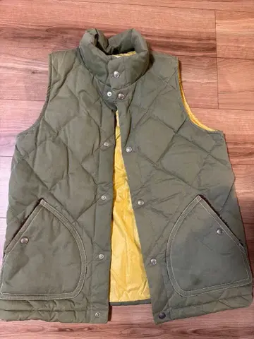 ITALSTYLE 카키 다운 베스트 다운 80%