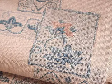 미사용 직조 나고야 오비 (당화문) 길이 375 순수 실크 새상품급