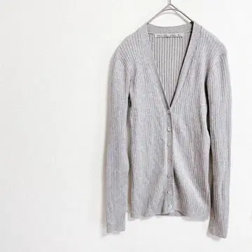 A192 자라 가디건 M 그레이 긴팔 캐주얼