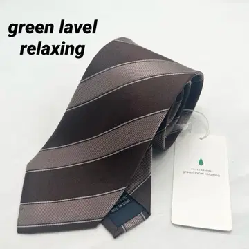 [미사용 새상품 (138)] 그린 라벨 릴랙싱 넥타이 스트라이프 패턴