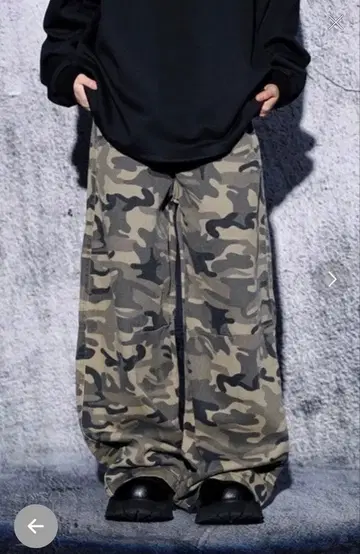 카모 패턴 워크 팬츠 루즈핏 Y2K y2k