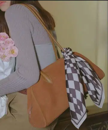 페이크 스웨이드 보스턴 백