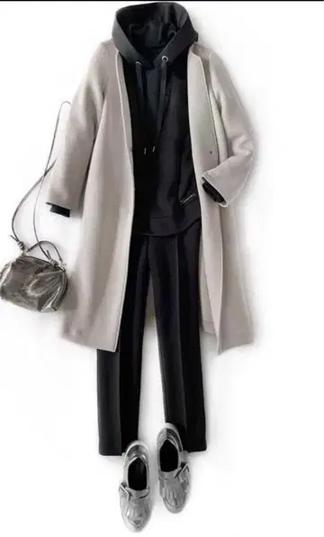 sysorus x akko3839 에어로 종이상자 노카라 가운 코트