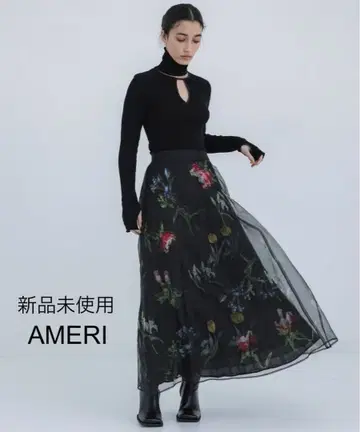 미사용 AMERI SOFIA ORGANZA LAYERED SKIRT