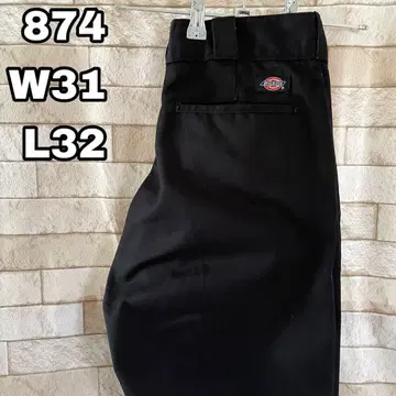 디키즈 874 워크 팬츠 자수 블랙 31 x 32