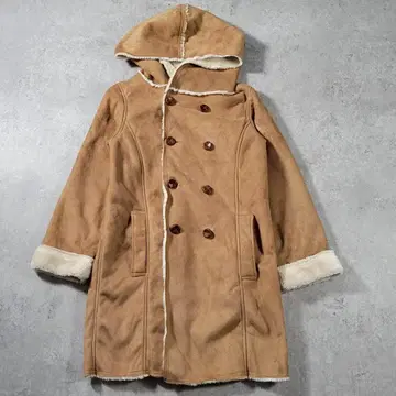 [ 새상품급 ] w closet 더블 클로젯 페이크 무스탕 코트 F