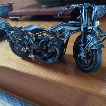 양철제 바이크 미니어처 약 30cm