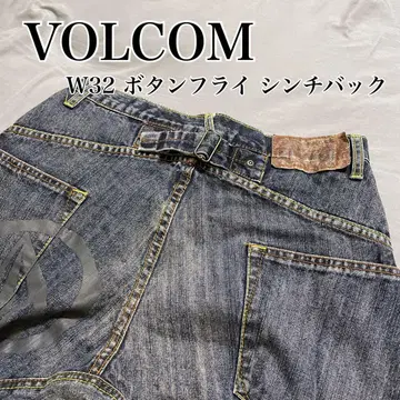 VOLCOM 데님 32 버튼 플라이 신치 벨트 홍콩 제조