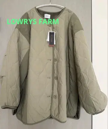 올리브색 퀼팅 자켓