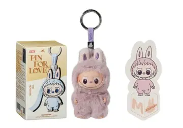 정품 LABUBU PIN FOR LOVE 봉제 인형 펜던트 M