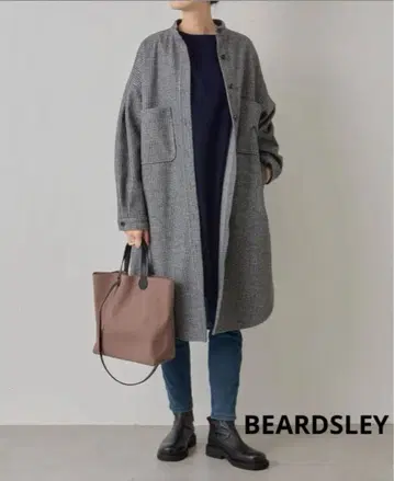 새상품 택 포함 BEARDSLEY 비어즐리 울 라이크 셔츠 코트