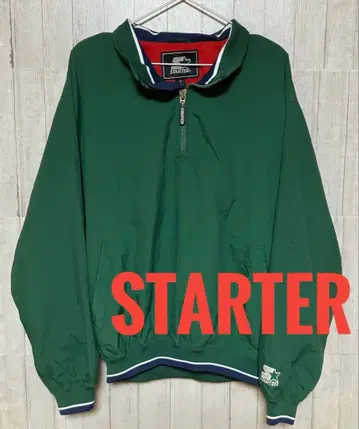 스타터 ( STARTER ) 하프 지퍼 나일론 풀오버
