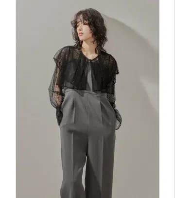 레이스 케이프 볼레로 숏 기장 포멀 자켓 여성용 전체 레이스