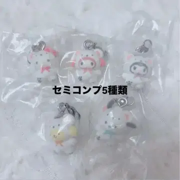 푹신푹신 스노우 메지루시 액세서리 세미 컴프 5종 세트 산리오