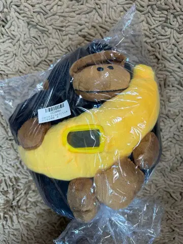 미개봉 새상품 우호우호 고릴라의 고리군 봉제 인형 시계 고리타