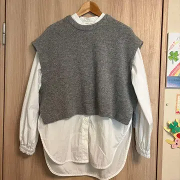 BEARDSLEY 그레이 레드 셔츠