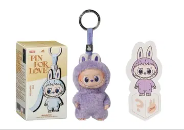 정품 LABUBU PIN FOR LOVE 봉제 인형 펜던트 ?