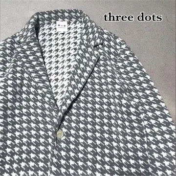 새상품급 three dots 파일 타월 원단 자켓 하운드투스 L