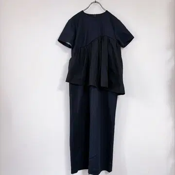 새상품 [ CAST: ] 캐스트(S) 롱 원피스 반팔 절개 이소재