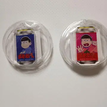 산토리 자판기 한정판 오소마츠 군 아크릴 키링 2종 세트