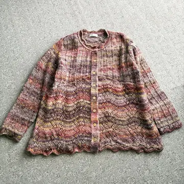 integration 멀티 컬러 시스루 니트 가디건 15 사이즈