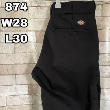 디키즈 874 워크 팬츠 자수 블랙 28 x 30